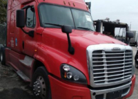 Camión para contenedores color rojo